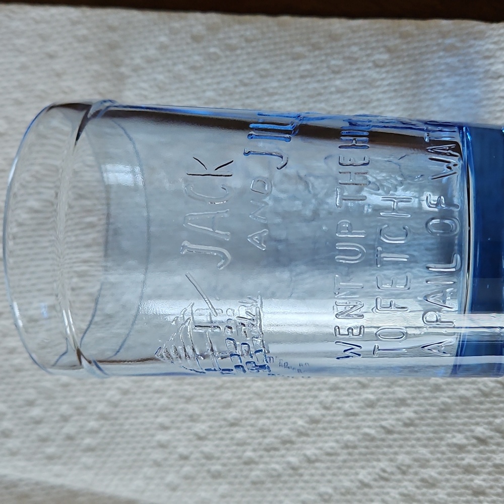 Vintage Tiara Childs Jack And Jill  Glass
